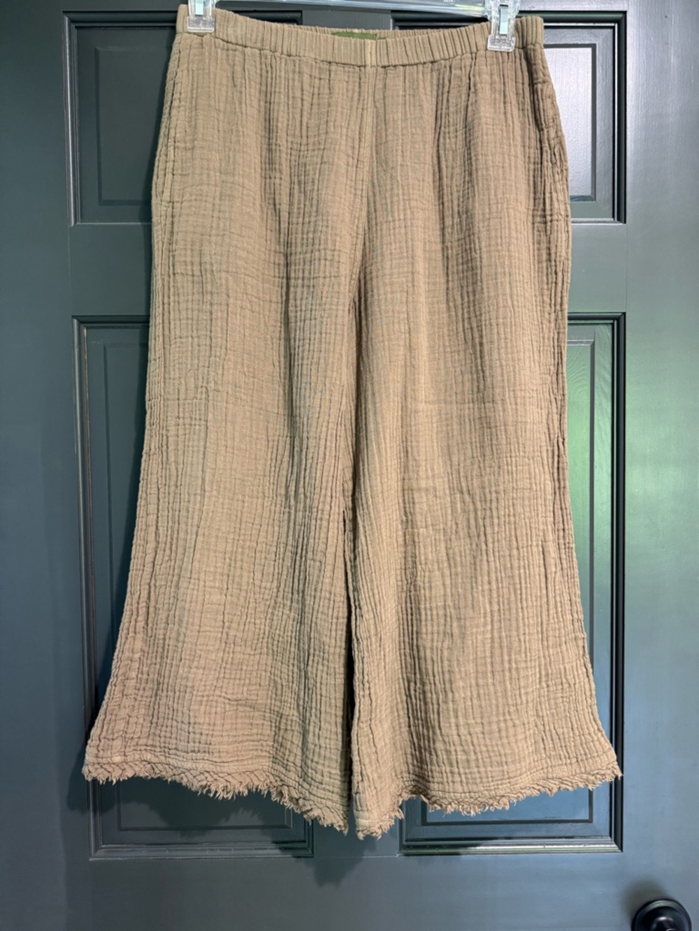 Honest Cotton Frayed Crop Palazzo